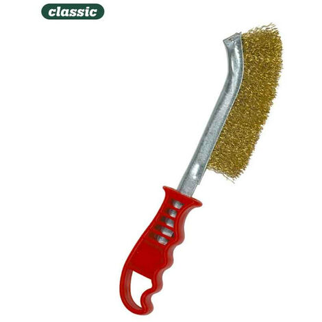 Brosse avec manche en plastique acier bronzé F116A MOTA