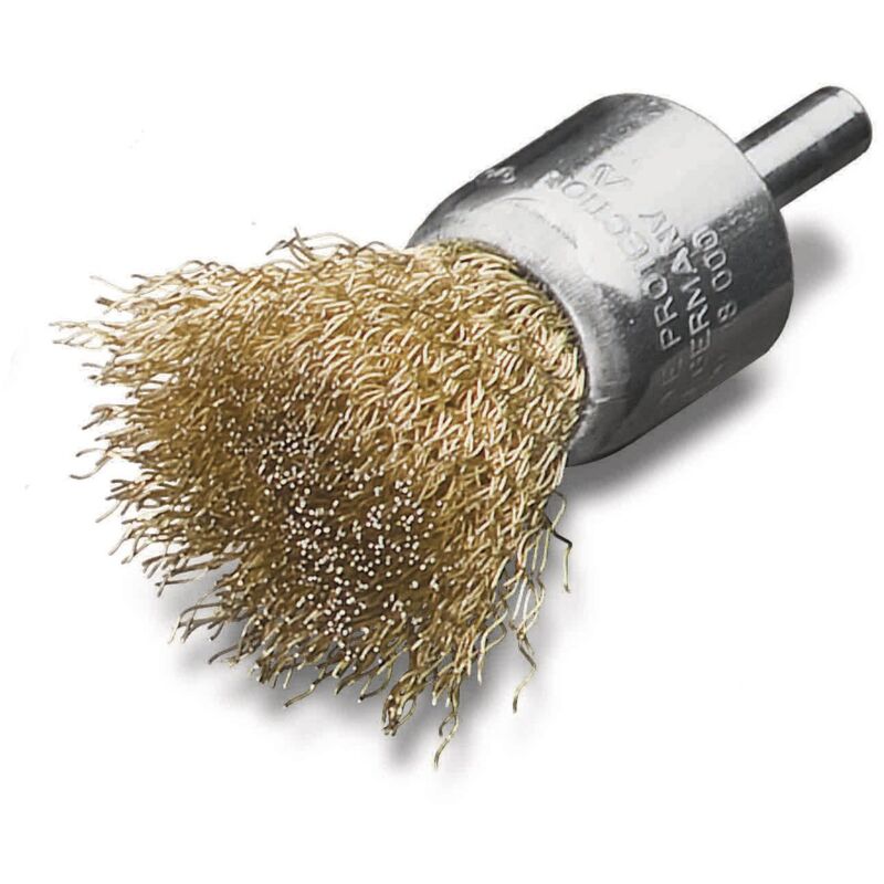 Brosse avec tige en fil de laiton 456751 ondulée Leßmann