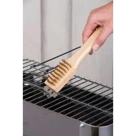 Brosse barbecue bbq-collection 2in1 acier inoxydable bois
