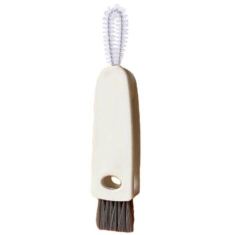 BROSSE BEBE - PEIGNE BEBE Brosse De Nettoyage De Couvercle Nettoyage Efficace Pratique Coin Gap Eau Verre Brosse style-White 1