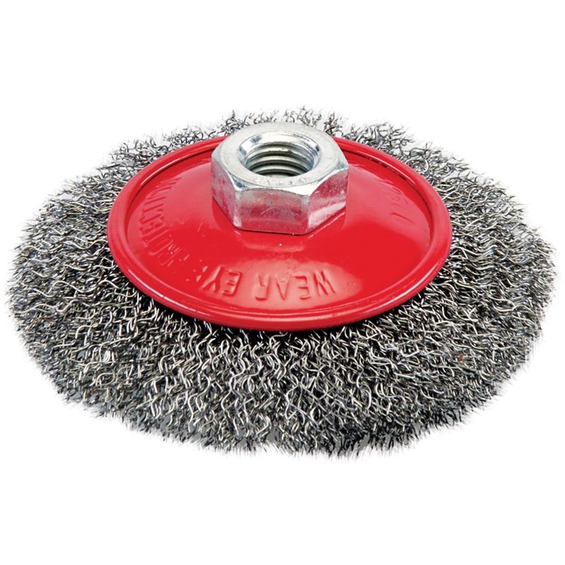 Brosse biseautée à fils ondulés 100 mm Silverline 277852