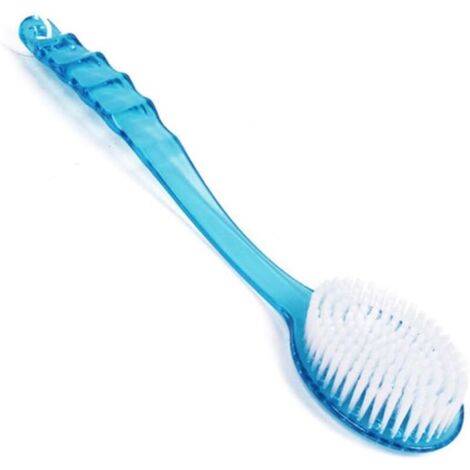 Brosse Bleue avec Long Manche pour Masser Frotter Le Dos Douche Bain Aide pour Le Lavage,