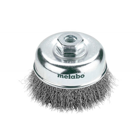 Brosse boisseau 100x0,3 mm/ M 14, fil métallique, ondulé, épaisseur de fil 0,30 mm metabo