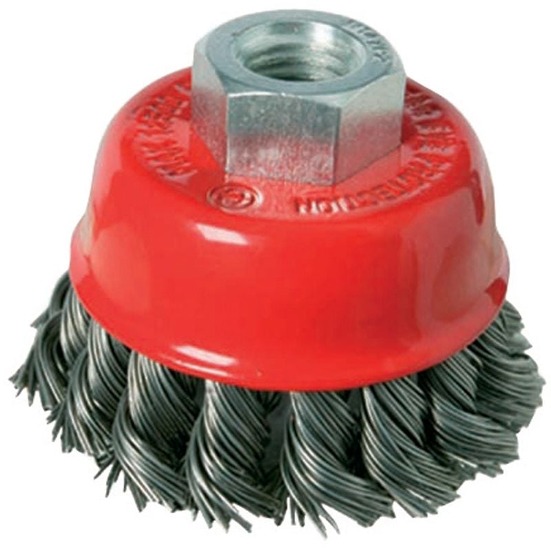 Oc-pro - brosse boisseau à fils torsadés 100 mm silverline 486937