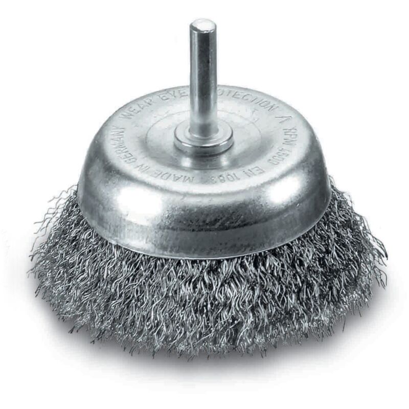 Brosse boisseau avec fil d'acier inoxydable ondulé 430134 stylo Leßmann