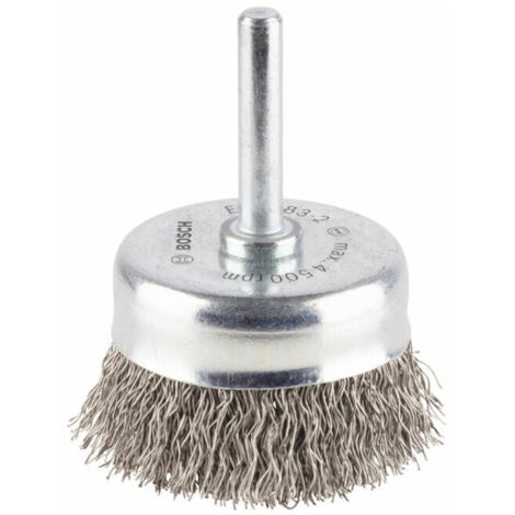 Brosse boisseau, brosse en acier, a fils ondules, 0,3 mm, 50 mm, 4500 tr/min Bosch 2608622117