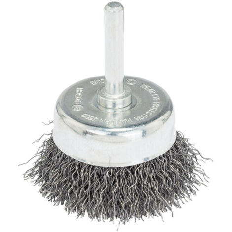 Brosse boisseau en fil d'acier ondulé 50 mm Bosch - 2607017124