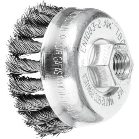 Brosse boisseau POS TBG ST D.65mm M14 épaisseur de fil 0,35mm STA PFERD