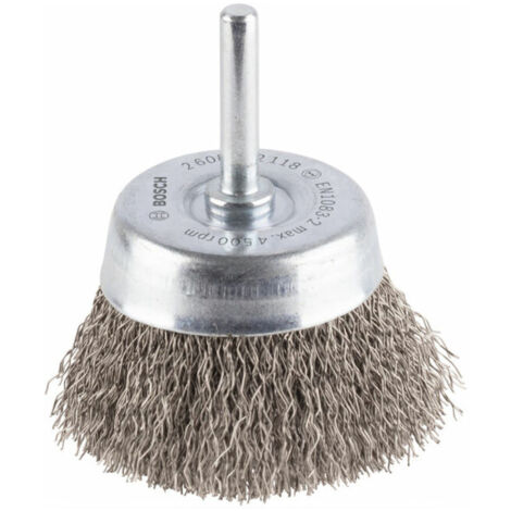 Brosse boisseau PRO Stainless Steel clean 60 x 0,30 mm tige droite - 2608622118