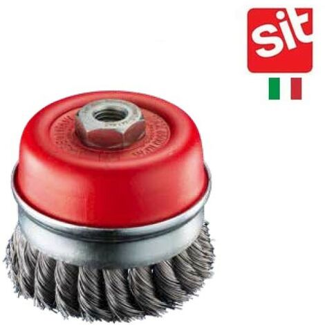 Cup brush 65x0.5 mm / 5/8, steel, knotted (623804000)