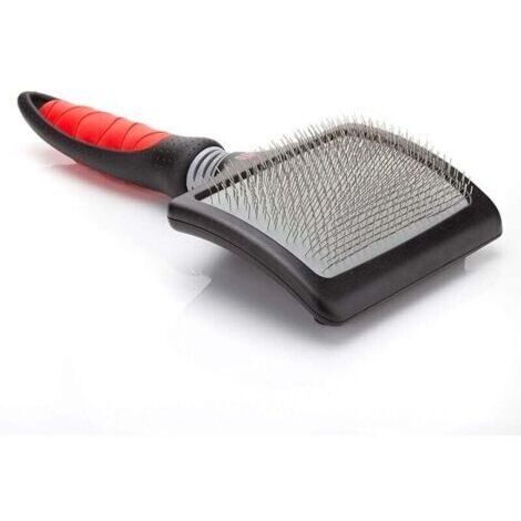 Brosse Carde Progroom Très Grande pour Chien Longueur totale 19cm, longueur du peigne 12cm, largeur 9cm