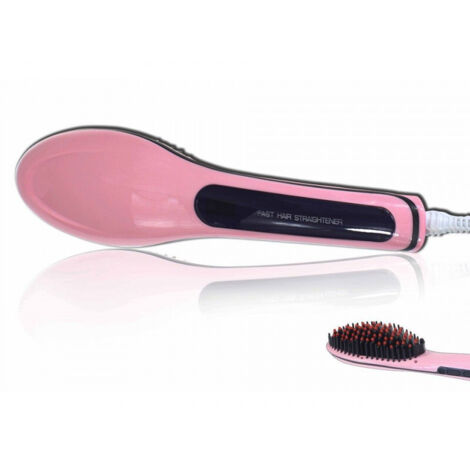 Brosse chauffante lissante rose Cennoco CC9011-ROSE