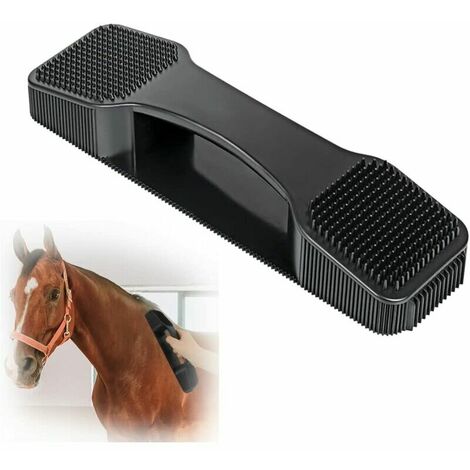 Brosse Cheval 6 en 1, Brosse Toilettage Cheval, Brosse de Cheval Massage, Brosse pour la Mue Cheval, Grooming Massage Brush, Petsbrush Convient pour Cheval/Chat/Chien/Cochon/Mouton etc