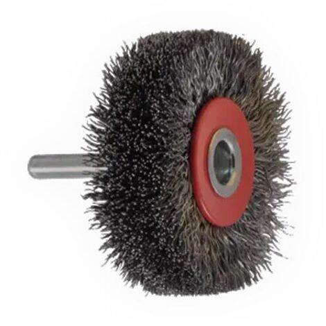 Brosse circ. sur tige de 6mm D70mm ep18mm acier Osborn