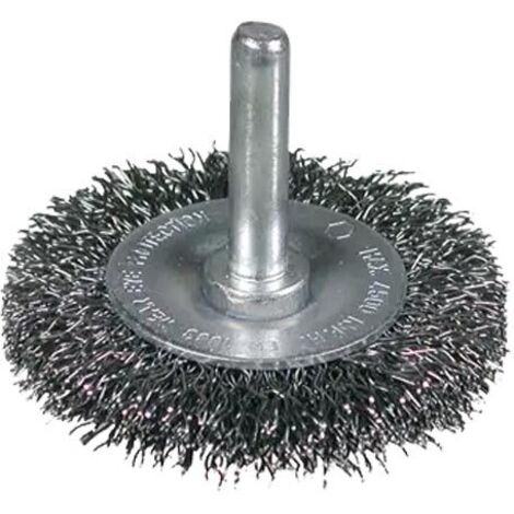 Brosse Circ. Tige De 6 Mm D100 Mm Ép.12Mm Inox Ondulé 0,30 Mm Osborn