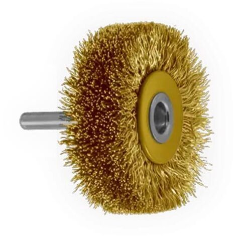 Brosse Circ. Tige De 6 Mm D50Mm Ép.17 Mm Laiton Ondulé 0,20Mm Osborn