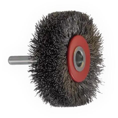 Brosse Circ. Tige De 6 Mm D70Mm Ép.18 Mm Laiton Ondulé 0,30Mm Osborn