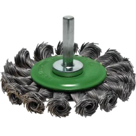 Brosse Circ. Tige De 6 Mm D75 Mm Ép.12 Mm Inox Torsadé 0,50Mm Osborn