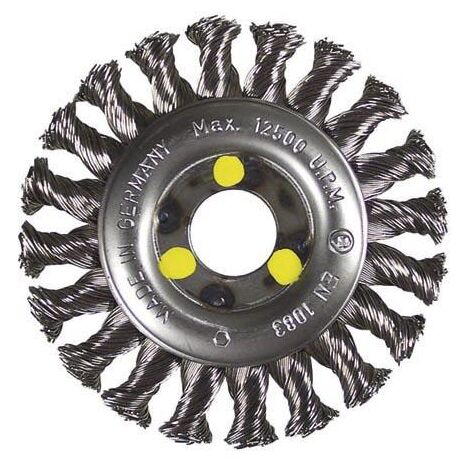 Brosse circulaire 115mm 22,2 fils torsadés 0,5 Inox HIKOKI 751305