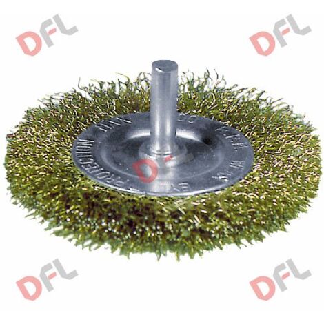 Brosse circulaire A  tige Verto Ponceuse A  fil d&39acier de 100 mm