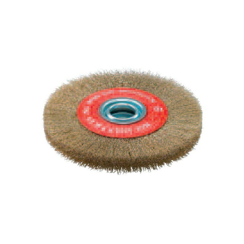 Sidamo - Brosse Circulaire Avec Bagues D.250x25x32fil Ondule Laitonne