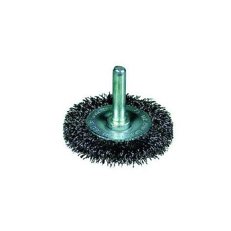 Brosse circulaire OSBORN, acier ondulé, 4 500 tr/min, tige de 6 mm et filament de 0,30 mm
