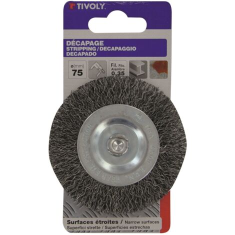 Brosse Circulaire Perceuse Pour Métal Tivoly, Diam.75 Mm