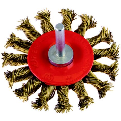 Brosse circulaire Poggi 475.70 Fils d&39acier A  tige de 100 mm 6 mm
