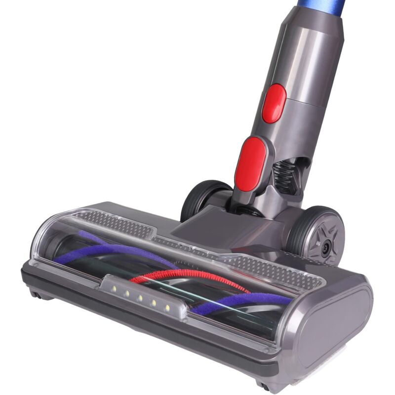 Beijiyi - Brosse Compatible avec Aspirateur Dyson V10 V8 V7 V11 V15 Accessoire Tête d'aspirateur avec 5 Lampes pour Sol Dur et Tapis