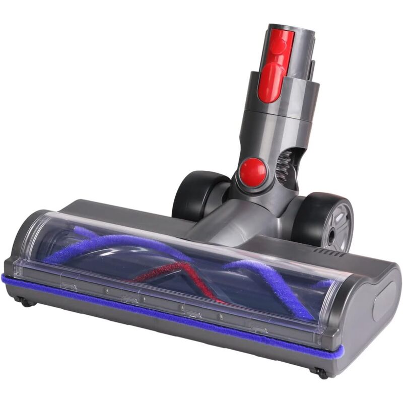Brosse Compatible avec Aspirateur Dyson V7 V8 V10 V11 V15, Tête de Brosse Nettoyage à Entraînement Direct Acessoire avec 4 Lumières LED pour Parquets