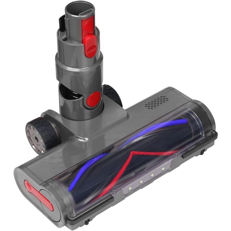 Brosse Compatible avec Dyson Aspirateurs V7 V8 V10 V11 V15, Brosse Motorisée de Nettoyage avec 4 Lampes pour Sols Durs et Tapis