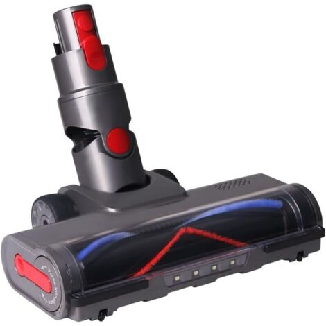 Brosse Compatible avec Dyson Aspirateurs V7 V8 V10 V11 V15, Brosse Motorisée de Nettoyage avec 4 Lampes pour Sols Durs et Tapis