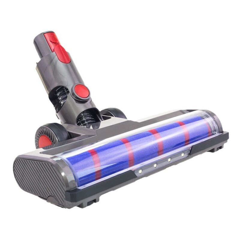 Brosse Compatible avec Dyson V7 V8 V10 V11 V15 Aspirateur,Brosse à Rouleau Souple avec 4 Lampes pour Sols Durs et Parquet