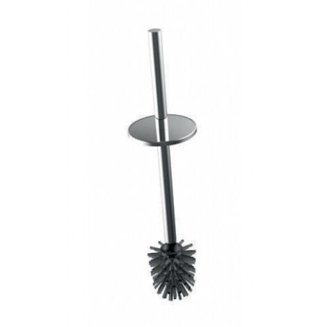 Brosse compl. avec couvercle brosse noir. Tube et couvercle chromés