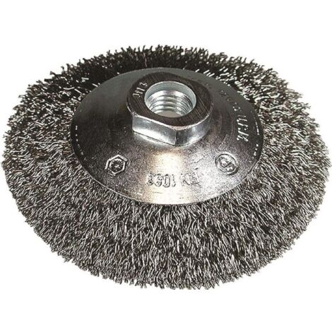 Brosse conique 100mm M14 fils ondulés 0.3 HIKOKI 751318