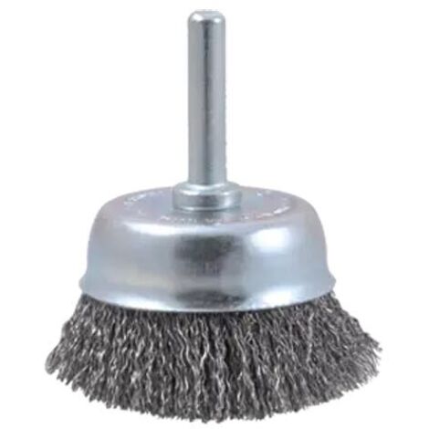 Brosse Coupe Sur Tige De 6 Mm D75 Mm Inox Ondulé 0,30 Mm Osborn