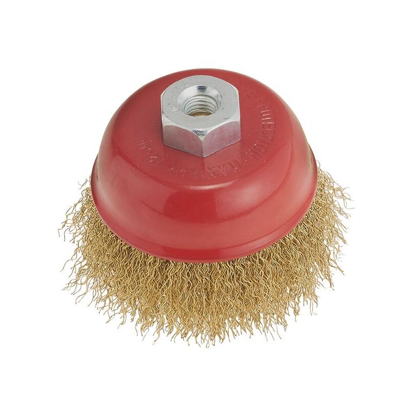 Fervi - Brosse coupelle en fil metallique 120 mm m14 pour meuleuse