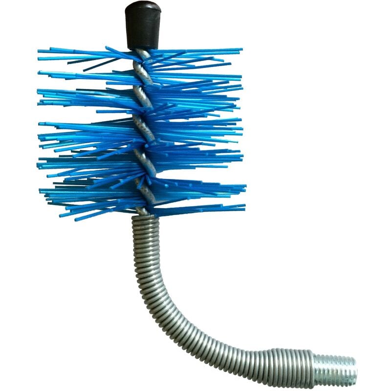 Capaldo - Brosse courbée en nylon mm 80 brosse de nettoyage de poêle conduits de poêle à granulés - Salone