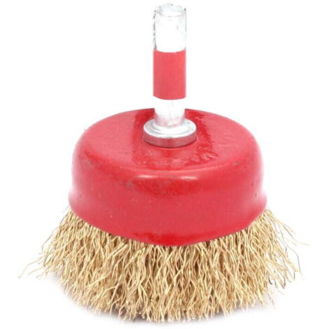 Brosse COUSSIN en laiton plaqué 50 mm pour perceuse