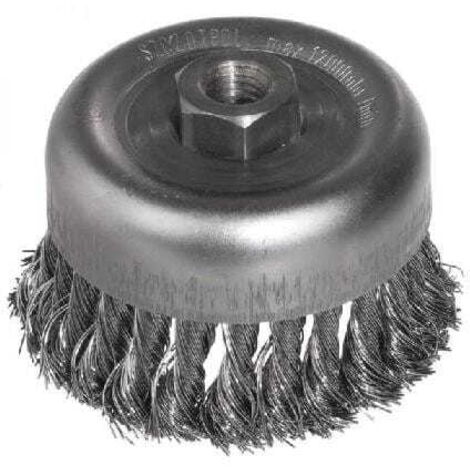BROSSE COUSSIN TORSADÉE Ø 60 mm FILETAGE M14