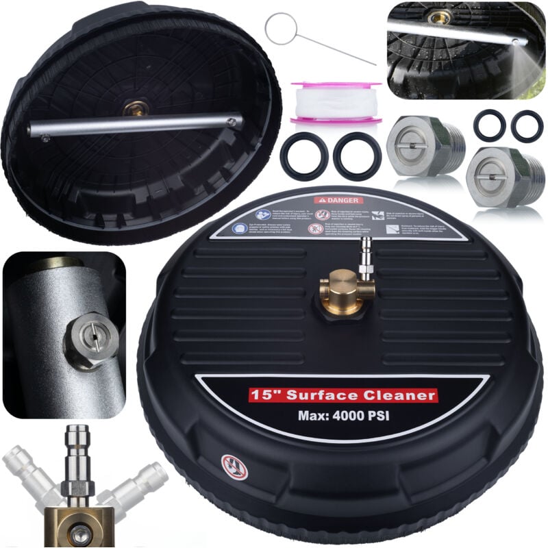 Spazzola professionale a cubo T-Racer da 15' con attacco rapido da 1/4'.