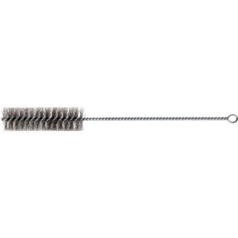 Brosse cylindrique avec oeillet 30 x100/300mm. Fil d'acier ondulé Lessmann