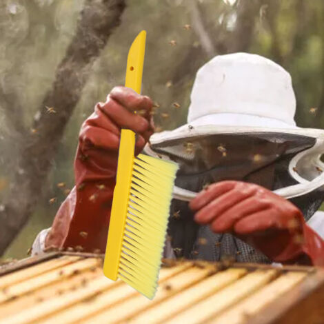 Brosse d'Apiculture Professional Soft ABS 37x9cm Jaune 1 Pièce