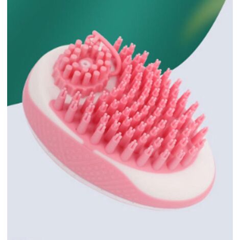 brosse De Bain Pour Animaux De Compagnie Rose Chat Chien Brosse De Massage Bain Liquide Stockage Pilation Brosse Chat Nettoyage Toilettage Fournit