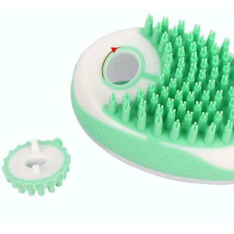 brosse De Bain Pour Animaux De Compagnie Vert Chat Chien Brosse De Massage Bain Liquide Stockage Pilation Brosse Chat Nettoyage Toilettage Fournit