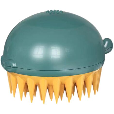 Brosse de bain pour poissons-globes pour animaux de compagnie, peigne de massage, produits de nettoyage pour chats et chiens，vert