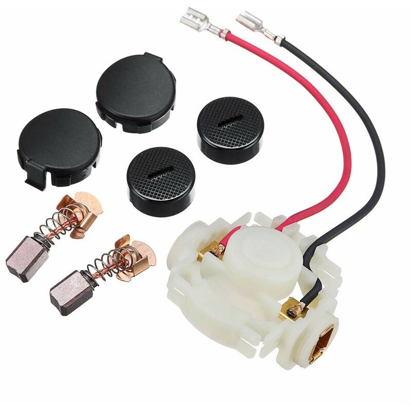 Memkey - Brosse De Charbon + Support De Brosse + Casquettes + Couvercles De Capuchon Pour Kit Makita Cb430 Bga450 Bga452 Bjs160 Bjs161