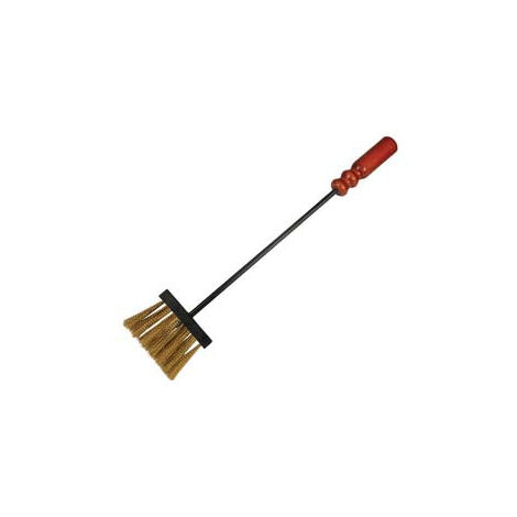 Brosse de Cheminée en Poils de Laiton avec Manche en Bois - cm.55h. (738 BRI)