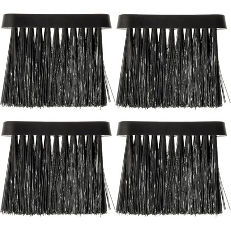 Brosse de cheminée Rechange, Balai De Rechange pour Ustensiles De Cheminée, tête de Brosse de Rechange allongée, pour la Maison et Le Nettoyage de la cheminée (Lot de 4)