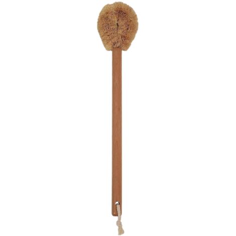 Brosse de cuvette de toilette version moderne améliorée, tête de brosse en fibre de coco ---